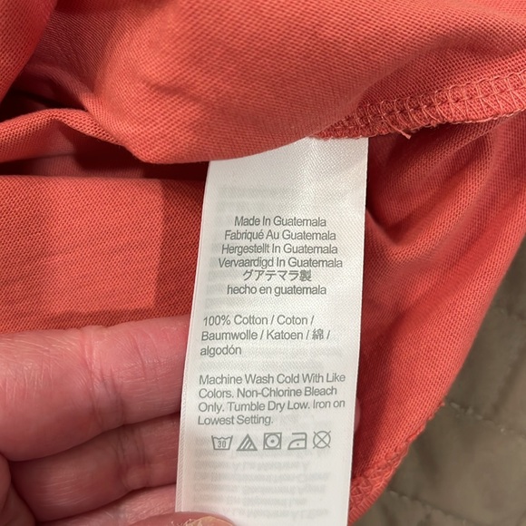 J. Crew Seasoned Red Cotton washed jersey tee/NWT/L - Picture 7 of 8